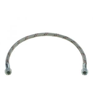 500mm Braided Flexible Oil Line ¼" F x ¼" F